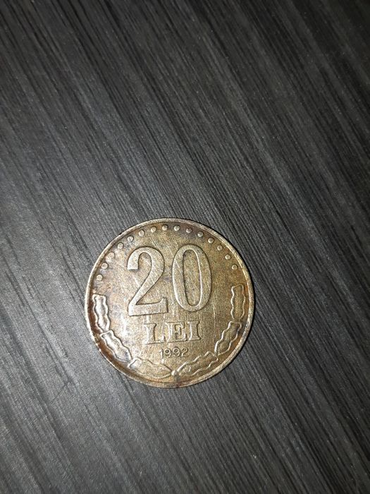 Vand moneda veche de 20 de lei din 1992 cu stefan cel mare.