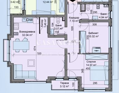 Тристаен апартамент в гр.Перник, Център