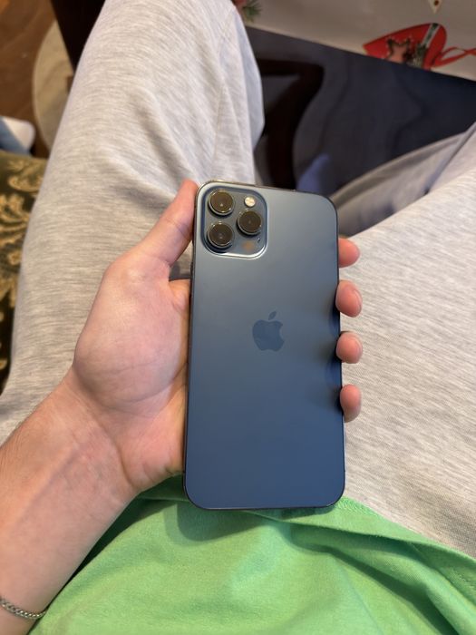 iphone 12 pro max albastru baterie 100%