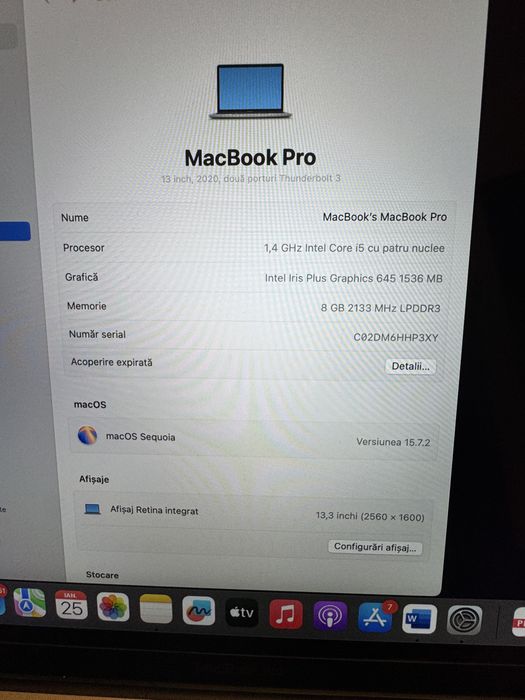 Macbook Pro 13 inch impecabil ca Nou