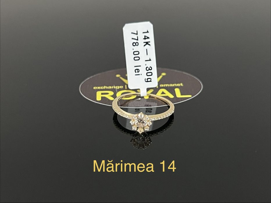 Bijuteria Royal CB : Inel dama aur nou 14k 1,30gr