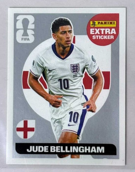 Jude Bellingham extra sticker silver panini cupa mondiala 2026
