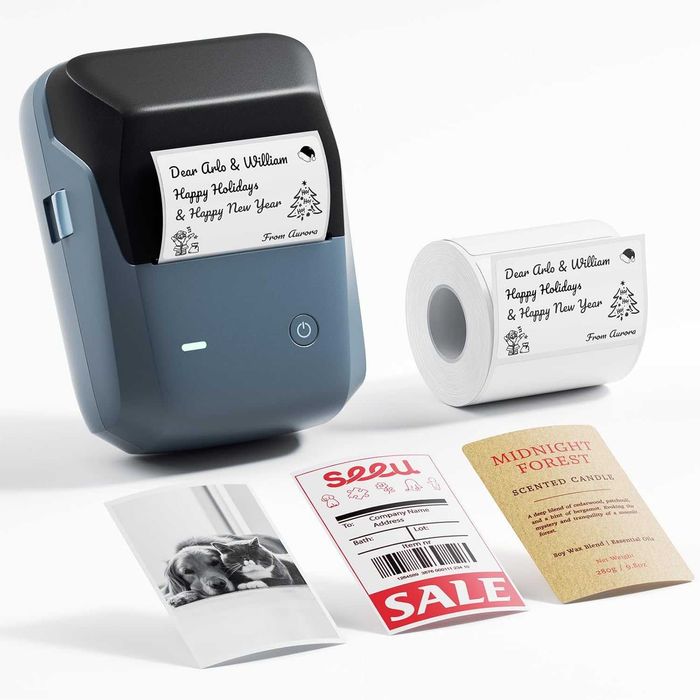 NIIMBOT B1 Pro Bluetooth термопринтер за етикети, 300 DPI, син