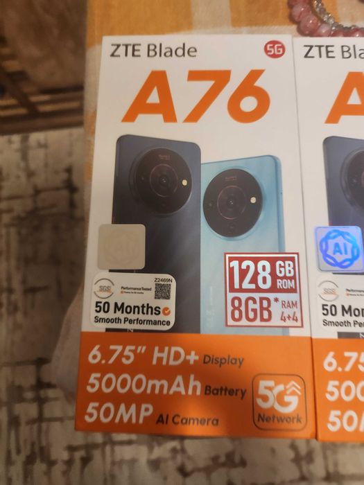 ZTE А 76 чисто нов неразпечатан