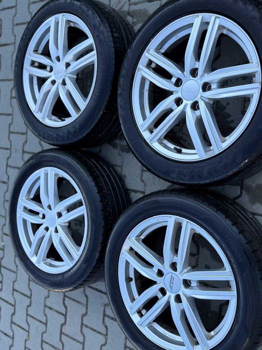 Set roti complet jante VW Passat B8 + anvelope vara HANKOOK 225/50 R17