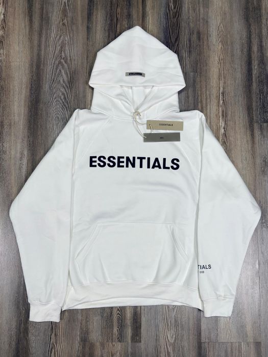 Hanorac essentials alb si bej