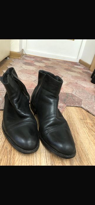 Сапоги мужские кожаные