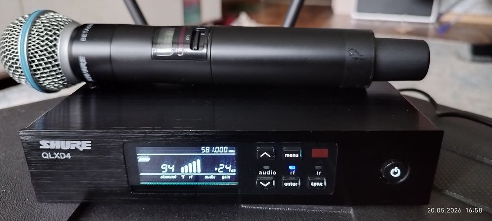Радио микрофон  Shure QLXD4 beta 58a.