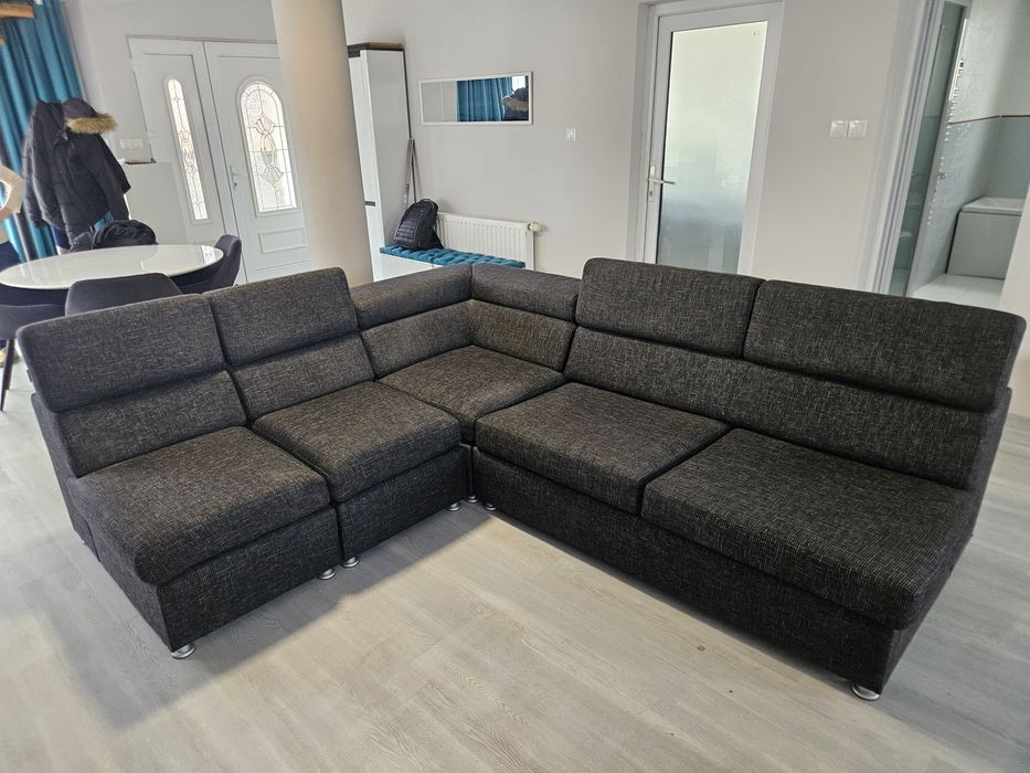 Coltar Lems Sofa Livingroom 265x220 Extensibil, tetiere rabatabile