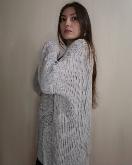 Свитер машинной вязки