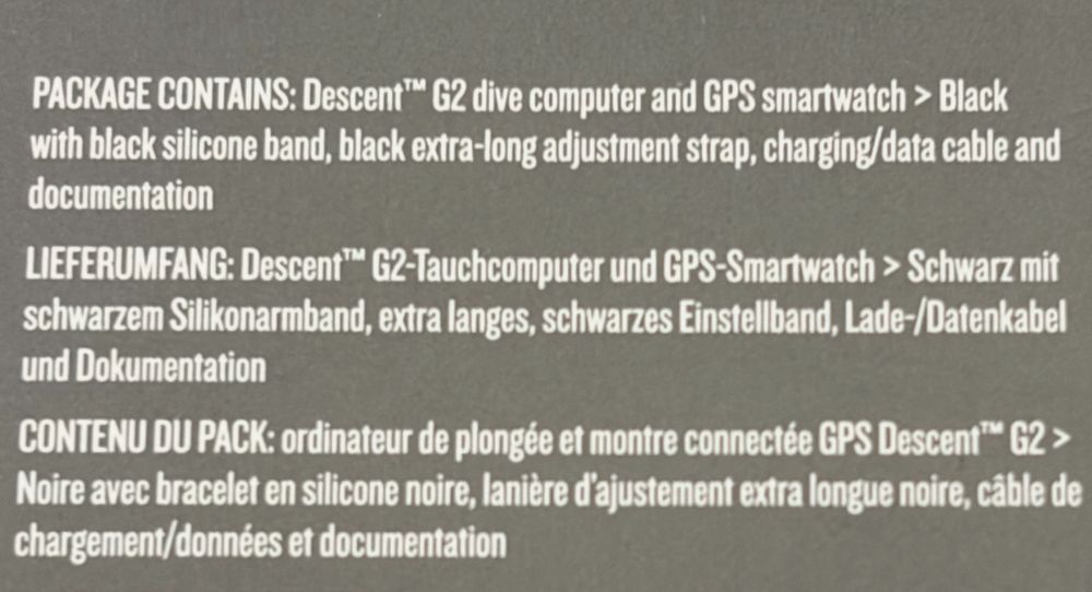 Garmin Descent G2 Amoled SAPPHIRE 45mm SmartMultiSport & Dive Computer