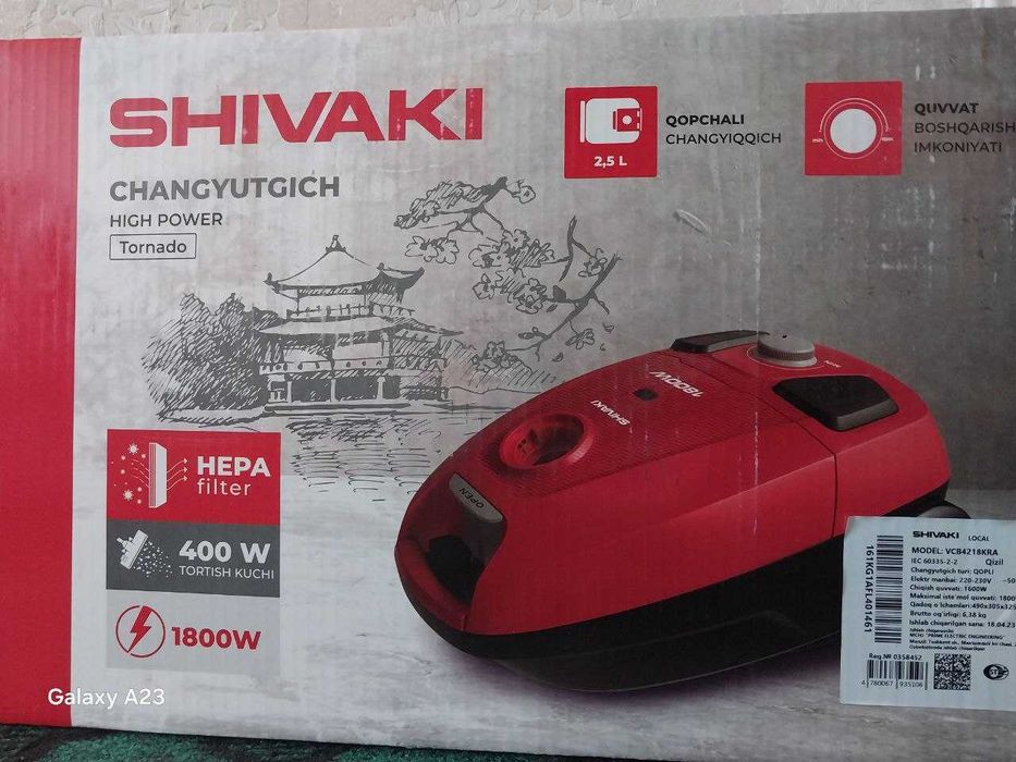 Shivaki 1800 W chang yutgich