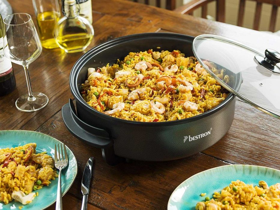 Tigaie electrica BESTRON AHP1200, Multifunctional 28.5cm 1500w MX155