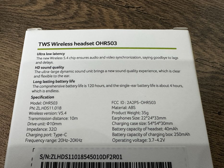 Безжични слушалки  Acer