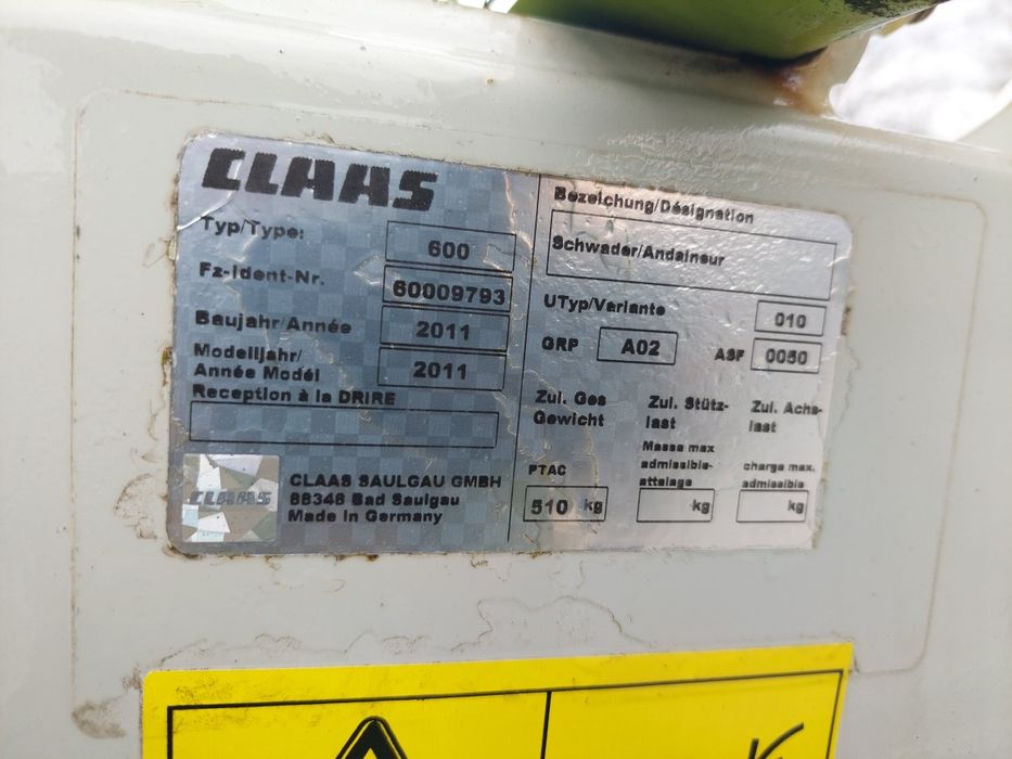 Grebla claas liner 390 impecabila