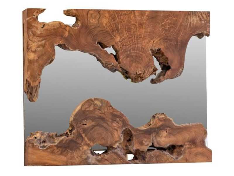 Квадратно огледало HM9361, рамка от масивно тиково дърво 62X62X5см.