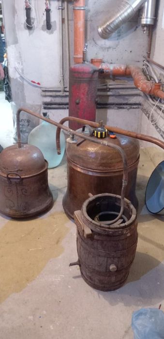 Комплект казан , капак, лула, серпентина