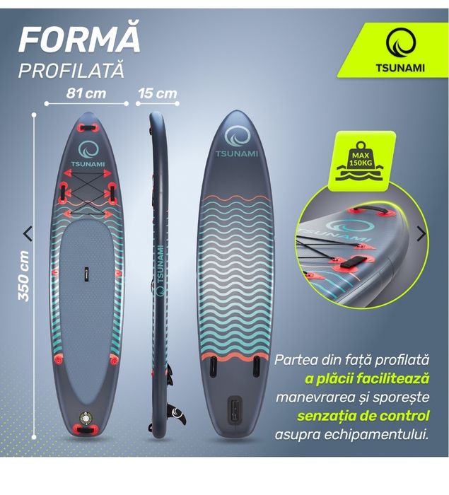 Paddle Board SUP Tsunami Noua Garantie
