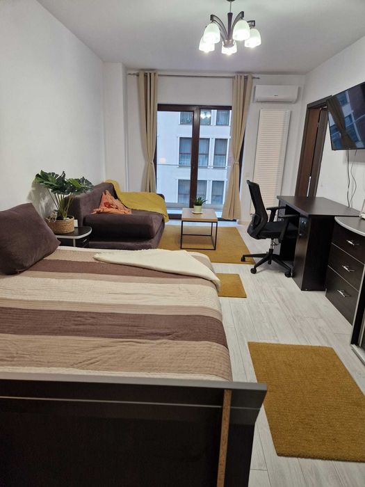 Inchiriere Garsoniera Bloc Nou Auchan-ParcMoghioros,Parcare Subterana