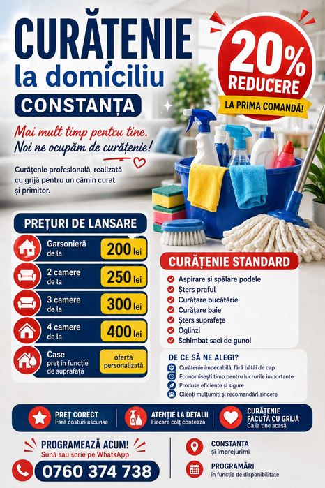 Curatenie la domiciliu