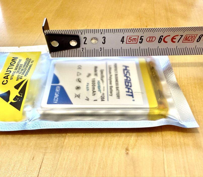 HSABAT Acumulator Li-Po 1800mAh 3.7V 3.5x6x.03 Fab.2025 Noi/Sigialte