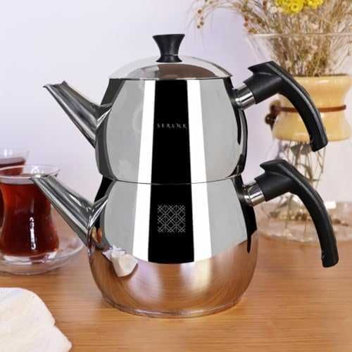 Комплект иноксови чайници 1L + 1.5L за индукция 18/10