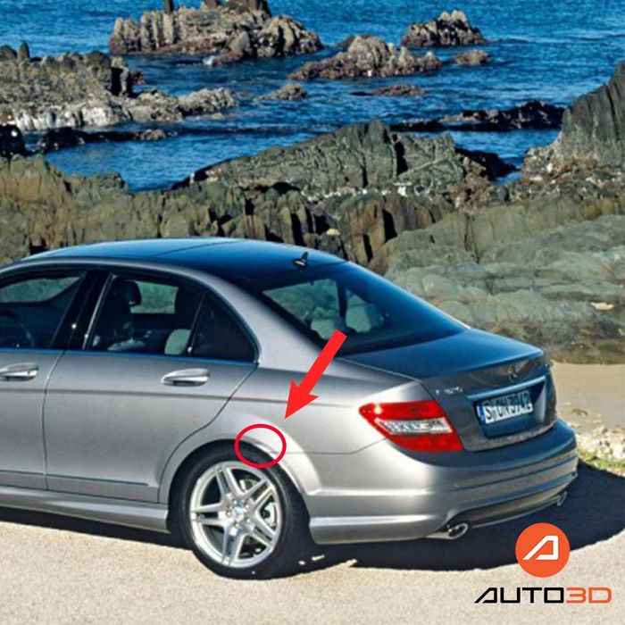 Лайсна заден калник вежда Mercedes W204 C63 AMG  – лява