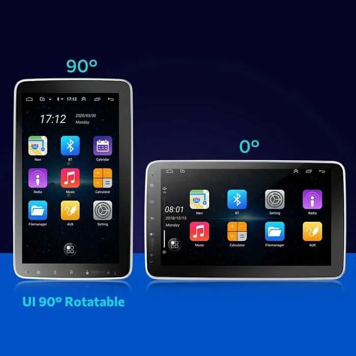 Универсална мултимедия 1 дин 10.1 инч екран Андроид, 9инч монитор