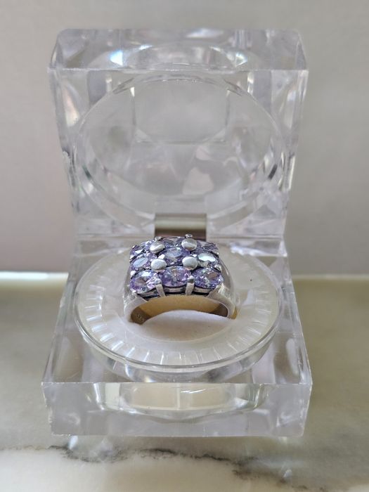 Inel argint ametist marimea 59