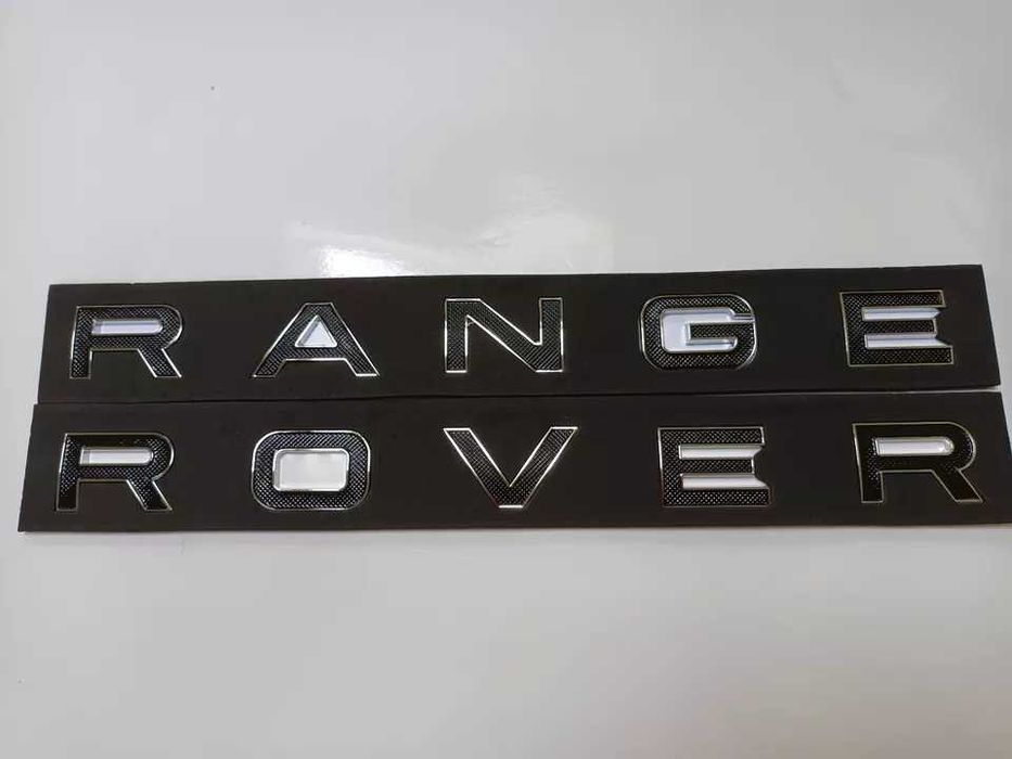 Scris NOU Litere Logo Emblema Capota Haion Portbagaj Range Rover Negru