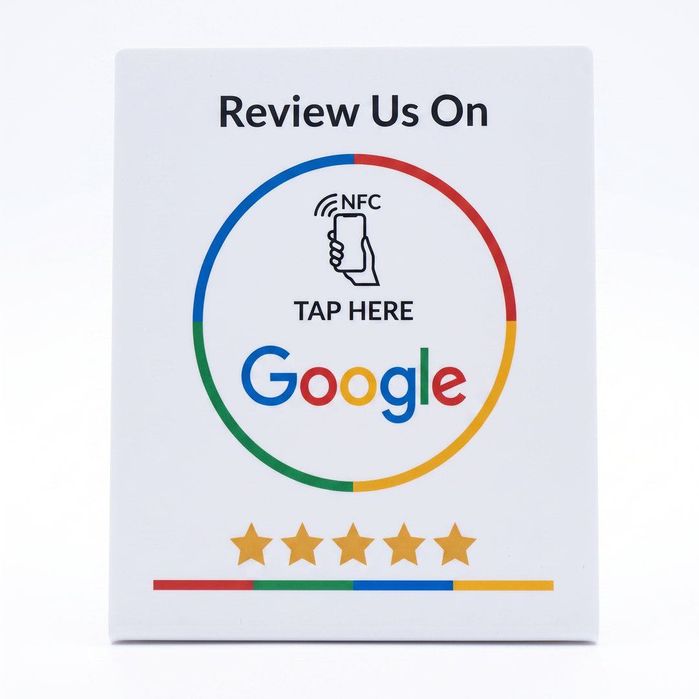 Стойка за NFC Google Ревюта ( Безконтактни отзиви за секунди )