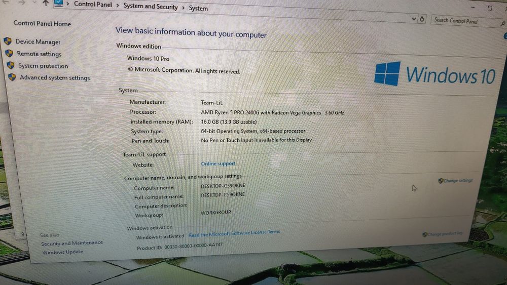 Calculator unitate gaming AMD Ryzen 5 2400g 16gb ram ssd hdd Vega11 2g