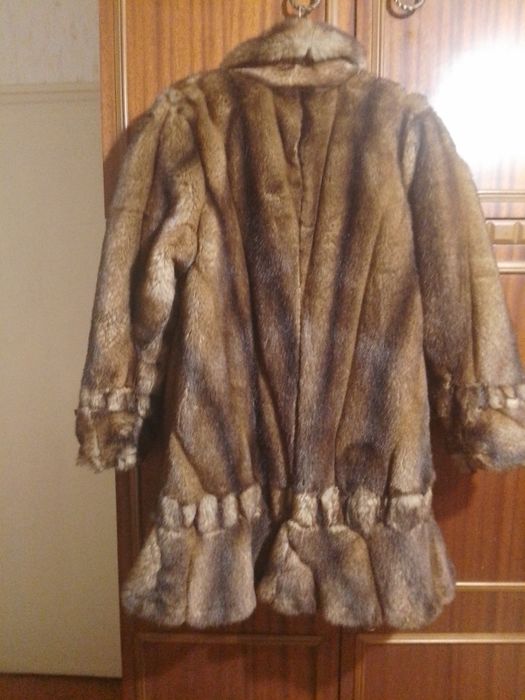 Дамско палто от еко кожа