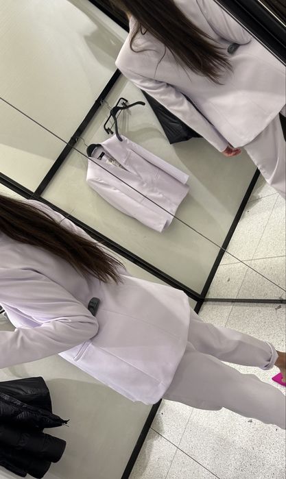 Костюм ZARA в бледолилаво