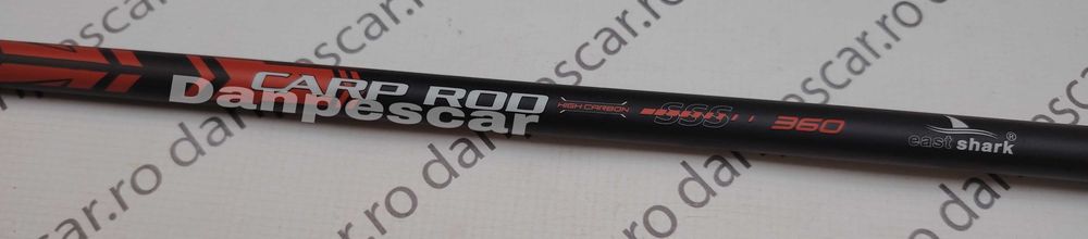 SET 4 Lansete 3,60 metri EASTSHARK CARP ROD din 3 bucati 3,75 LBS