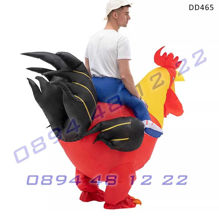 Надуваем парти костюм Петел деца възрастни аниматор облекло рожден ден