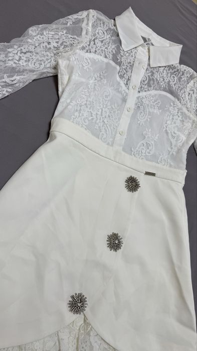 Вечернее белое платье