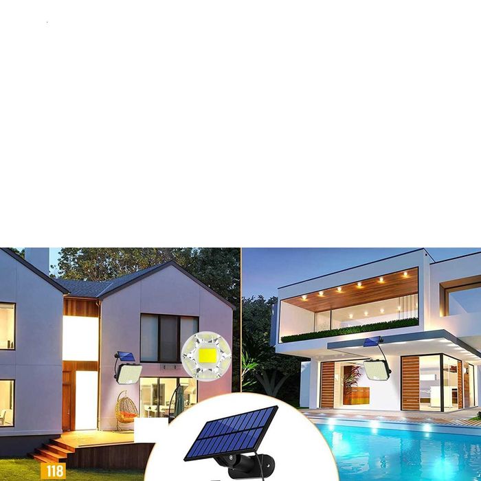 Lampa solara 106/118/172 LED cu senzor de miscare cu /fara telecomanda