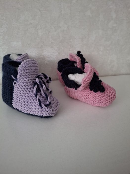 Пинетки вязаные, новые ,12 см