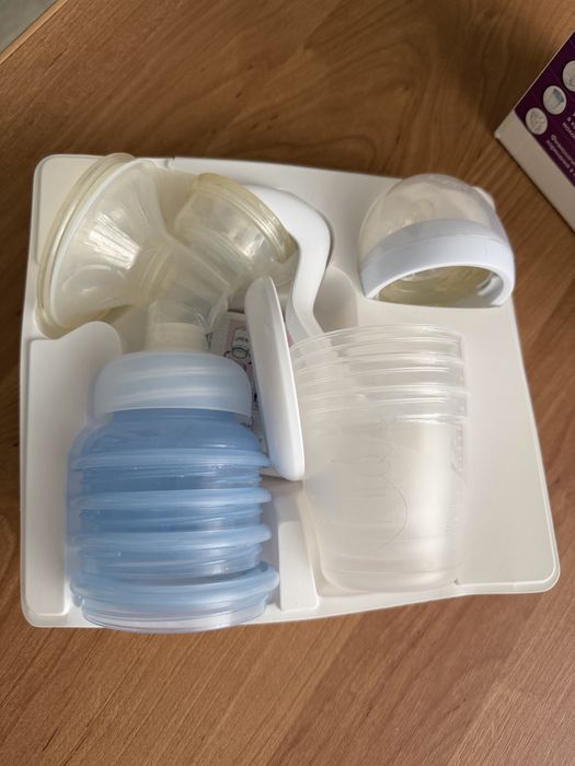 Ручной Молокоотсос Philips Avent с контейнерами