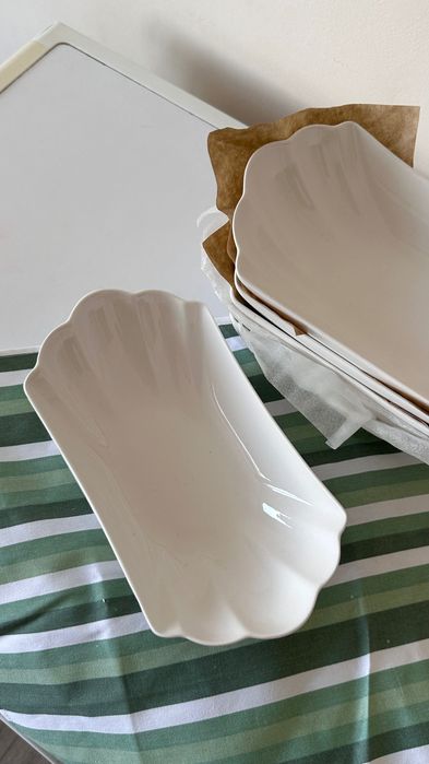 Салатница лодка, фарфор 6шт