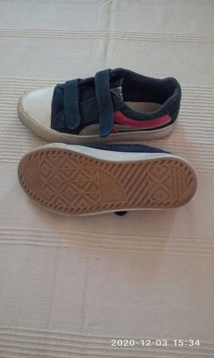 Ботуши от естествена кожа и платненки 36 номер