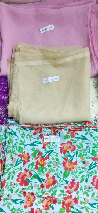 Отрезы разной ткани, цена за все (20,32 м)