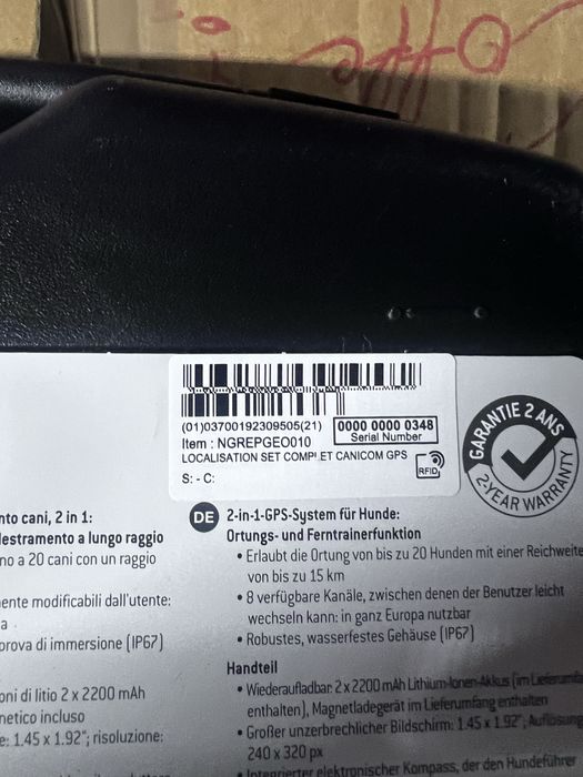 Gulerul de antrenament și GPS Canicom GEO1047