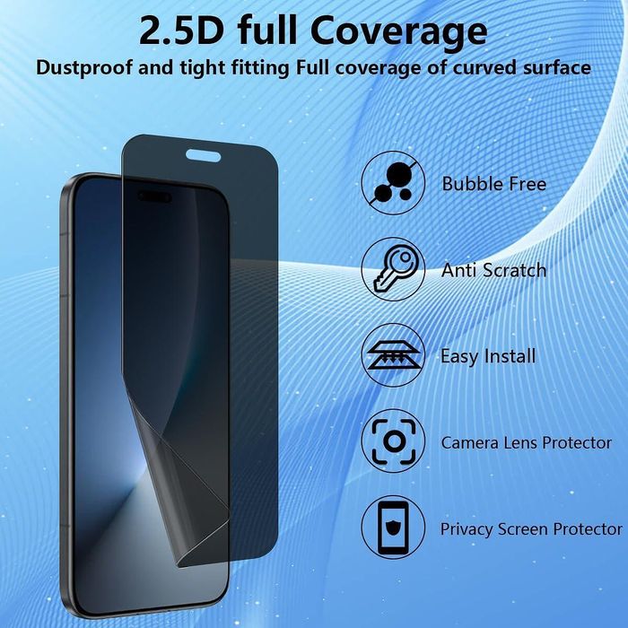 Матов privacy хидрогел протектор за дисплей за honor magic8 pro - anti