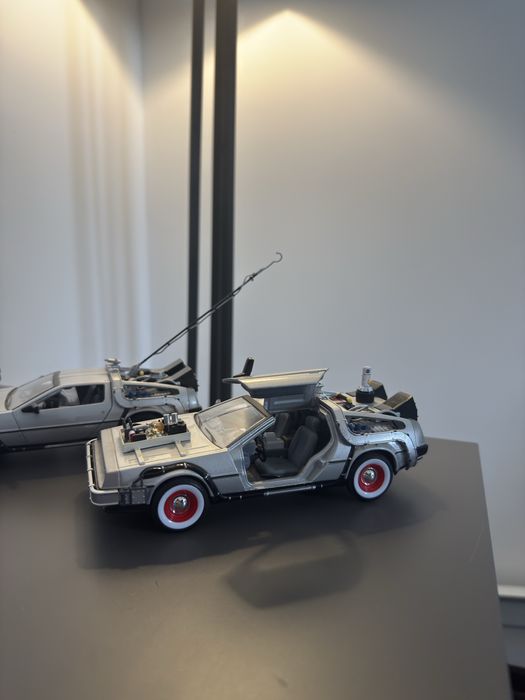 Set Pachet 3 machete DeLorean Time Machine Back to the Future Colecție completa 1/24 Scale