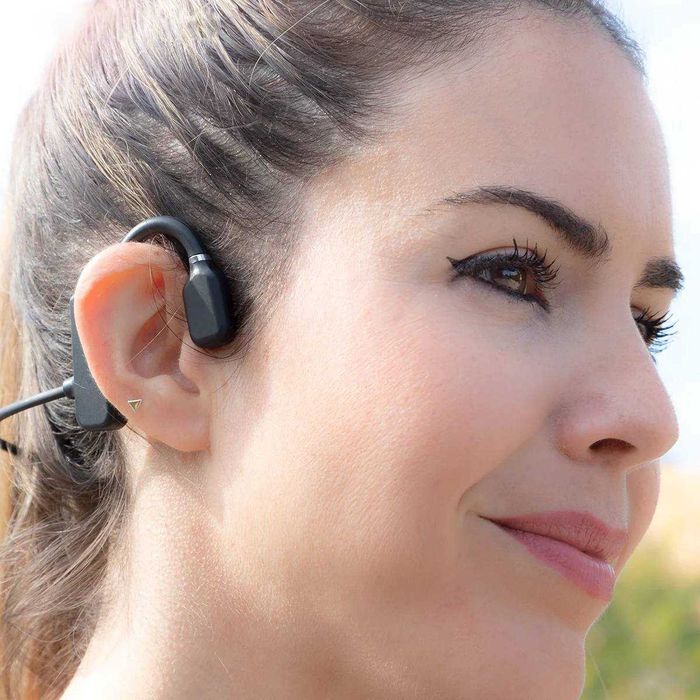 Casti wireless conductie osoasa sport 110mAh rezistente la apa
