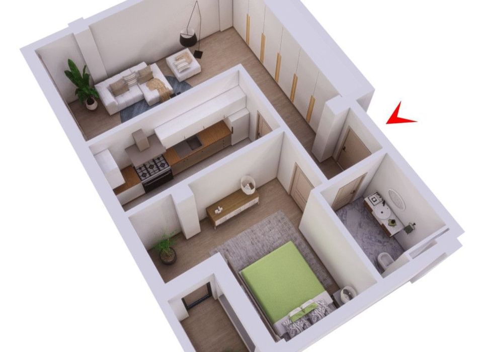 Apartament 2 camere intre Rediu si Popas Pacurari,parcare, Cod:153269