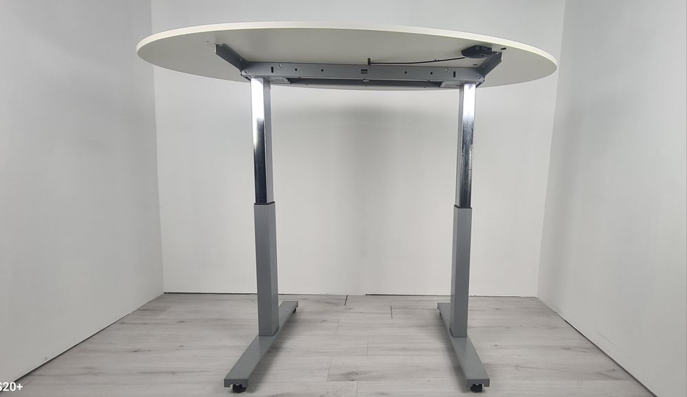 Немска елипсовидна конферентна и посетителска маса регулируемо повдига