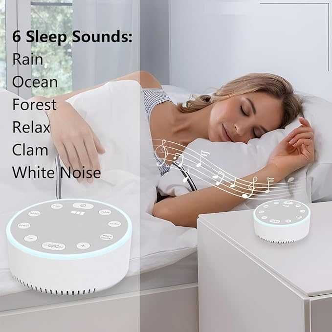 Машина за бял шум с нощна светлина с  6 звука Bogutongjin